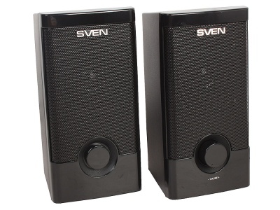 Колонки Sven 318 черный,  2.0 (USB, мощность 2х2.5 Вт (RMS)