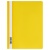 Папка-скоросшиватель пластик. СТАММ А4, 160мкм, желтая с прозр. верхом, ММ-30719