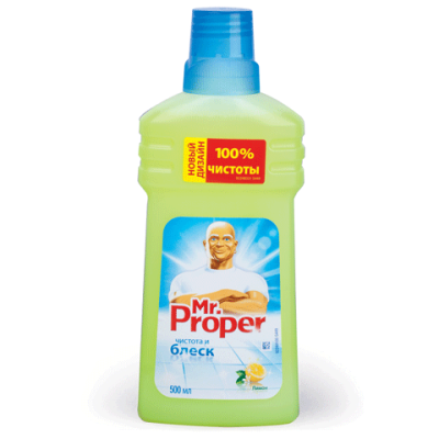 Средство для мытья пола MR.PROPER (Мистер Пропер) 500мл, "Лимон", ш/к 70066