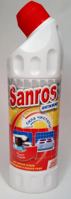 Чистящее средство для кухни и посуды для удаления жира Sanros Антижир 500г