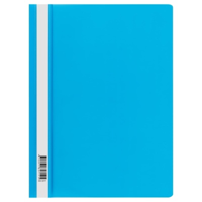 Папка-скоросшиватель пластик. СТАММ А4, 160мкм, голубая с прозр. верхом, ММ-30717