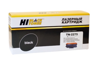 Тонер-картридж Hi-Black (HB-TN-2275) для принтера Brother HL-2240R/2240DR/2250DNR/DCP-7060DR, 2,6K