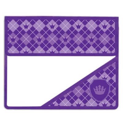 Папка для тетрадей BRAUBERG (БРАУБЕРГ), А5, пласт, на липуч, с уголком, фиолетовая, клетка, 225492