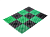 Коврик Vortex ТРАВКА, черно-зеленый, 42*56 см