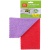 Салфетки для уборки OfficeClean "Универсальные", набор 2шт (фиолетовая+красная)., микрофибра, 304813