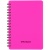 Записная книжка А6 60л. на гребне OfficeSpace "Neon", розовая пластиковая обложка Зк6к60грП_35415