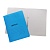 Скоросшиватель "Дело", картон мелованный, 300 г/м2, синий, пробитый, A-SD30M_3174