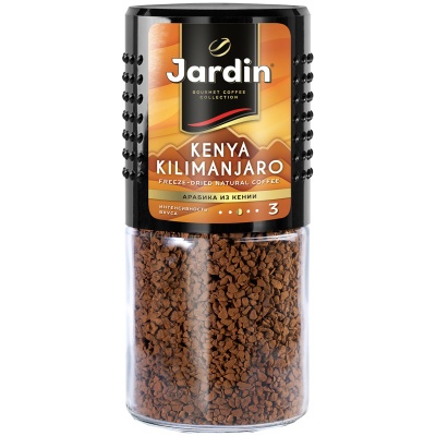 Кофе растворимый Jardin "Kenya Kilimanjaro", сублимированный, стеклянная банка, 95г 0628-15