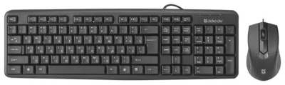 Набор проводной клавиатура + мышь Defender Dakota C-270 RU, USB, черный