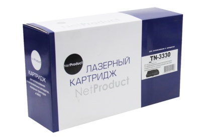 Тонер-картридж NetProduct (N-TN-3330) для принтера Brother HL-5440D/5445/5450DN/5470DW/6180DW, 3К