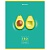 Тетрадь предметная "AVOCADO" 48 л., глянцевый лак, ГЕОМЕТРИЯ, клетка, BRAUBERG, 404278