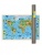 Карта Мира настенная в тубусе. Наша планета. Животный и растительный мир. 101х69 см. ЛАМ ГЕОДОМ