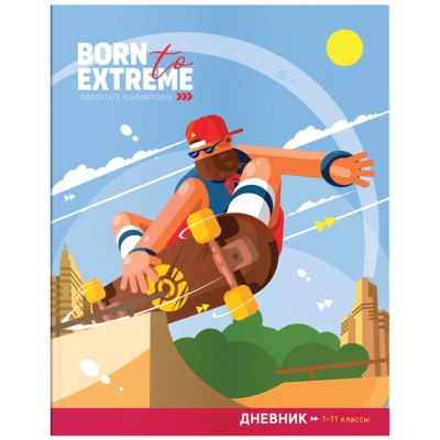 Дневник 1-11 кл. 40л. ArtSpace "Born to extreme", ВД-лак Ду40_43531