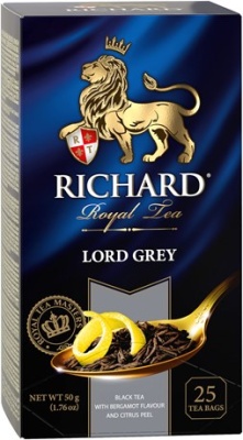 Чай Richard Lord Grey черный байховый в саше, 2г х 25шт