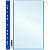 Папка-скоросшиватель с 10 вкладышами OfficeSpace с перфорацией, А4, 160мкм, пластик, синяя 281209