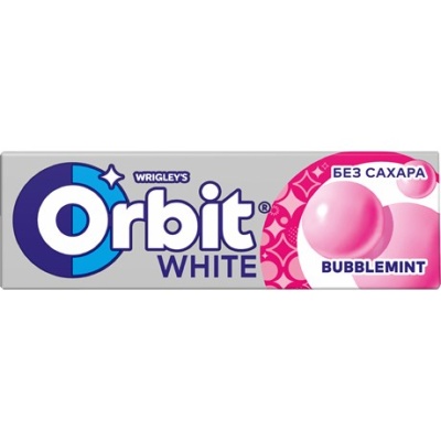 Жевательная резинка Orbit White Bubblemint без сахара,13,6г
