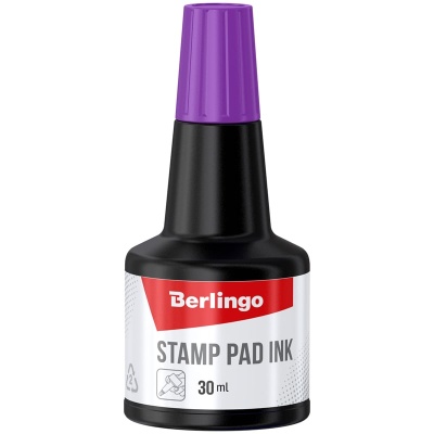 Штемпельная краска Berlingo, 30мл, фиолетовая KKp_30007