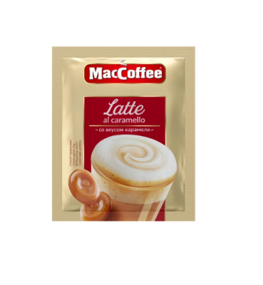 MacCoffee Latte Напиток кофейный растворимый со вкусом карамели, 20г