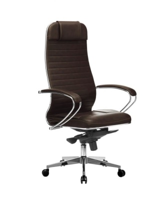 Офисное кресло Метта Samurai KL-1.041 MPES, хром, темно-коричневый