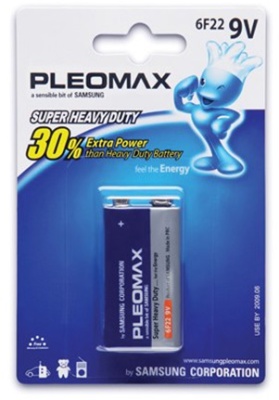 Батарейка Pleomax 6F22 (1*Bl) PLEO6F221BL 0062