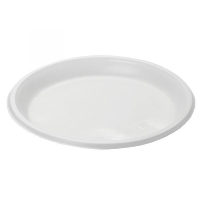 Одноразовые тарелки «МИСТЕРИЯ» десертные, d 167 мм, белые, 100 штук/уп. 123250