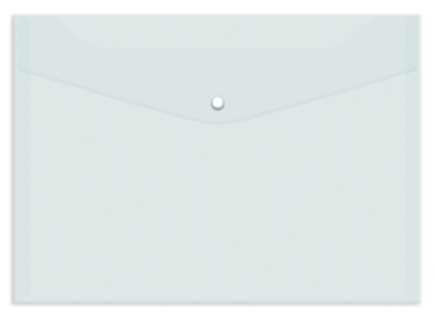 Папка-конверт на кнопке OfficeSpace А4, 150мкм, прозрачная Fmk12-1 / 220893