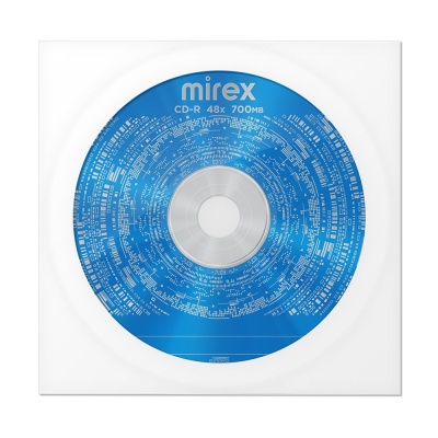 Диск CD-R Mirex, 700 Mb, 48х, в бумажном конверте, 1 шт [UL120051A8C]