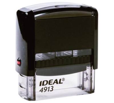 Оснастка для штампа Trodat P2 IDEAL 4913, 58х22 мм, черная 125423