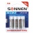 Батарейки SONNEN Alkaline, АА (LR06, 15А), алкалиновые, комплект 4 шт., в блистере, 451085