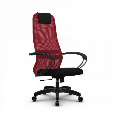 Кресло Метта BP-8, красный/черный, пластик (SU-B-8/подл.130/осн.001)