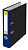 Папка-регистратор DOLCE COSTO 50 мм черный мрамор с синим корешком, с метал. кольцом, D00013-BL1