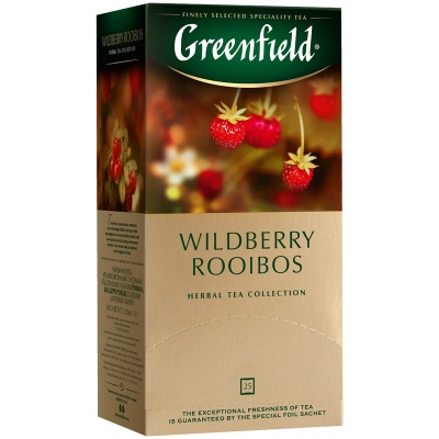 Чай Greenfield "Wildberry Rooibos", 25 фольг. пакетиков по 1,5г 1390-10