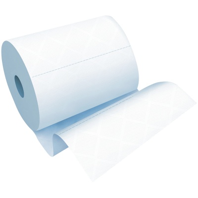 Полотенца бумажные в рулонах OfficeClean, 1 слойн, 280 м/рул, перфорац, белые 262647