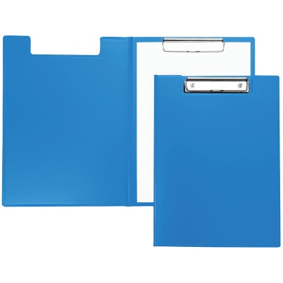 Папка-планшет с зажимом OfficeSpace А4, пластик, синий 245658