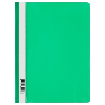 Папка-скоросшиватель пластик. СТАММ А4, 120мкм, зеленая с прозр. верхом, ММ-30705