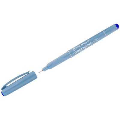 Ручка капиллярная Centropen "Document 2631" синяя, 0,1мм 2 2631 0110
