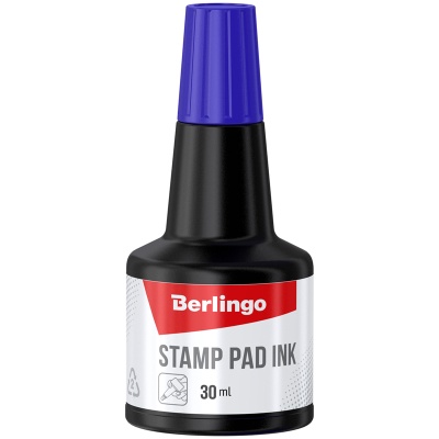 Штемпельная краска Berlingo, 30мл, синяя KKp_30002