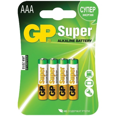 Батарейка GP Super LR 3 24A-2CR4 (4*Bl) 10632