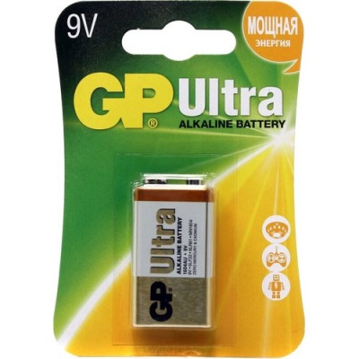 Батарейка GP 6LR61 (1*BL) ULTRA (10), 1604AU-5CR1