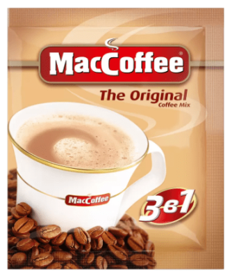 Напиток кофейный растворимый MacCoffee "The Original Coffee Mix" 3 в 1, 20г