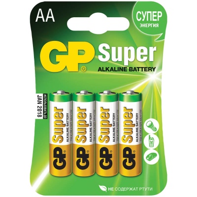 Батарейка GP Super LR 6 15A-2CR4 (4*Bl) 146781