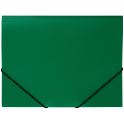 Папка на резинке СТАММ, А4, 500мкм, зеленая ММ-32190
