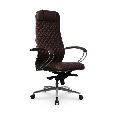 Офисное кресло Метта Samurai KL-1.04 MPES C-Edition, хром, темно-коричневый