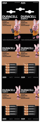 Батарейка Duracell Basic LR 3 4xBLx4 отрывной (16/240)